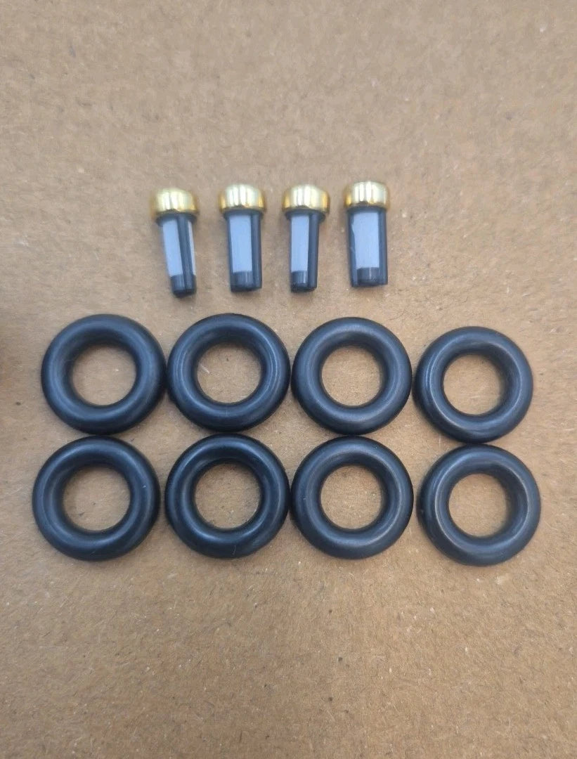 INJECTOR SERVICE KIT FOR PEUGEOT 106 GTI TU5 1.6 16v FUEL INJECTOR IWP006 x4 SET