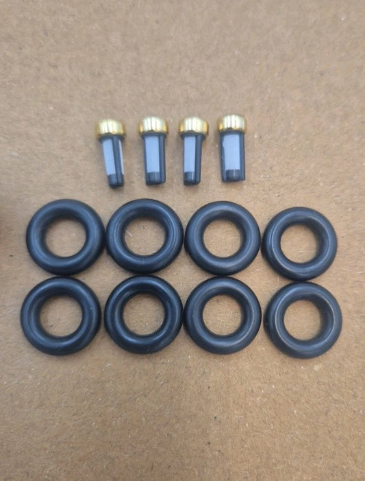INJECTOR SERVICE KIT FOR PEUGEOT 106 GTI TU5 1.6 16v FUEL INJECTOR IWP006 x4 SET