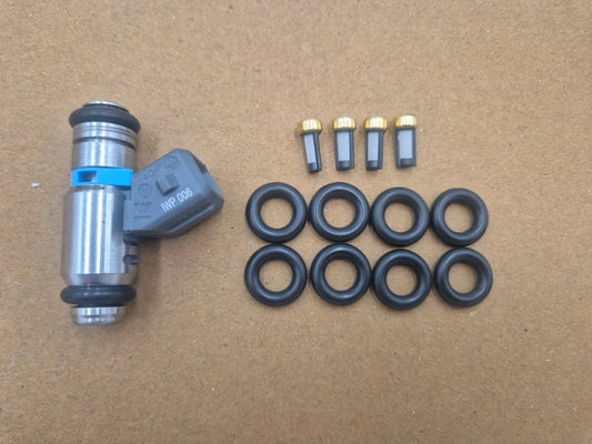 INJECTOR SERVICE KIT FOR PEUGEOT 106 GTI TU5 1.6 16v FUEL INJECTOR IWP006 x4 SET