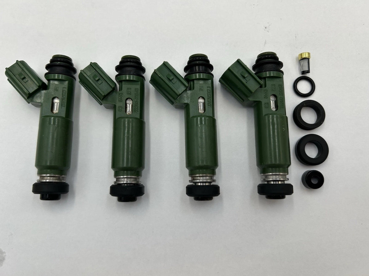 DENSO FUEL INJECTORS 23250-22040 FOR TOYOTA AVENSIS CELICA MR2 COROLLA 1ZZ x4