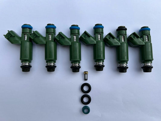 FUEL INJECTORS FOR JAGUAR X S TYPE XJ 2.5 3.0 24V V6 01-09 1X43-AB RECONDITIONED